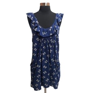 UO pins and needles blue bow dress size xs